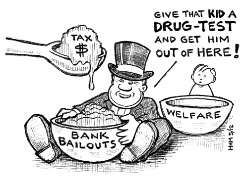 piss-testing the poor ...
